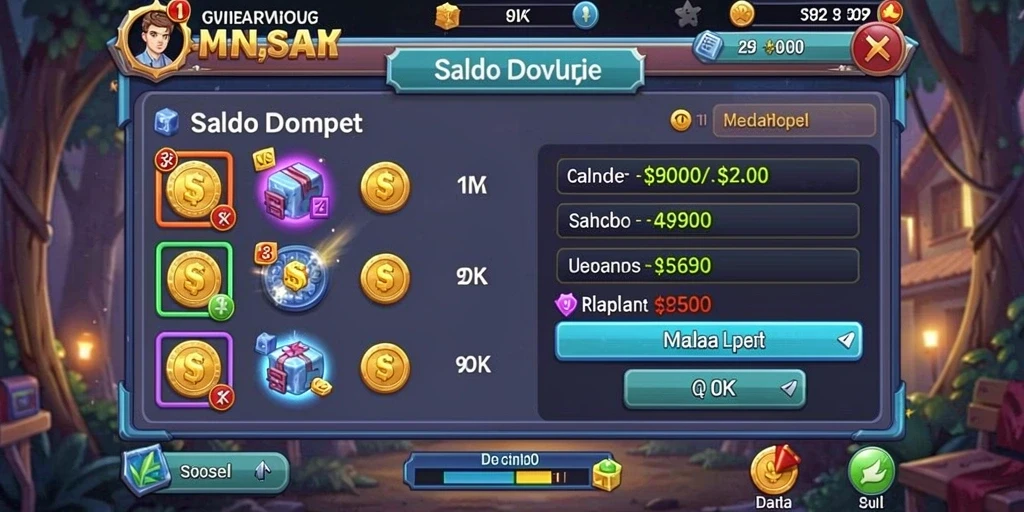 Tampilan menu utama 6SVIP yang menarik.