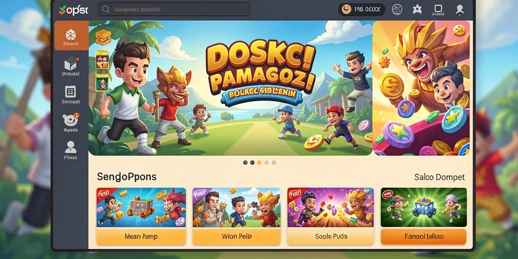 Tangkapan layar pertama menampilkan tampilan awal game API66 yang menarik.