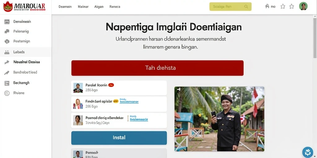 Tampilan utama SUPER33 yang menarik dan simpel.