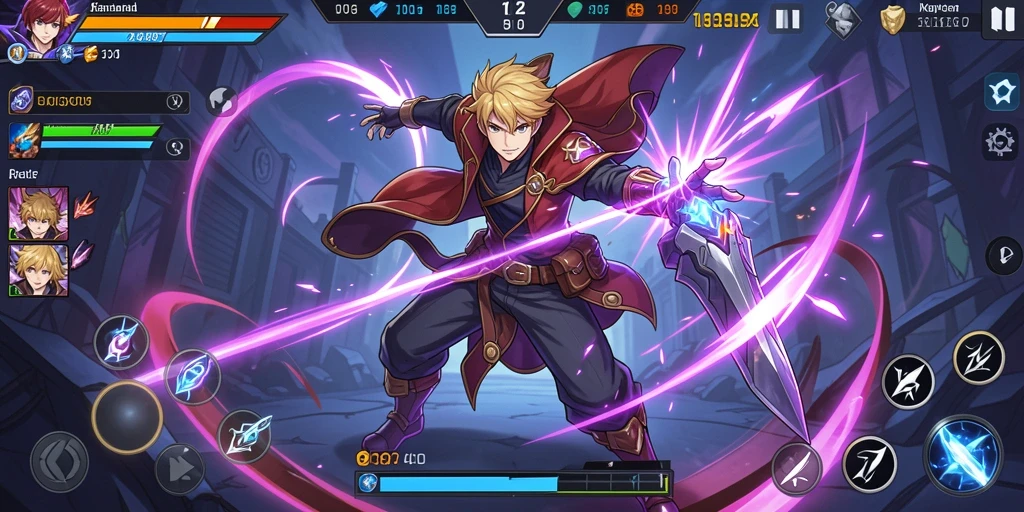 Pemandangan indah dalam game V07.