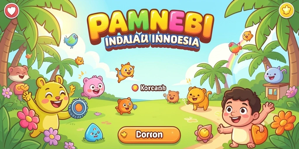 Tampilan awal permainan yang menarik dan interaktif.